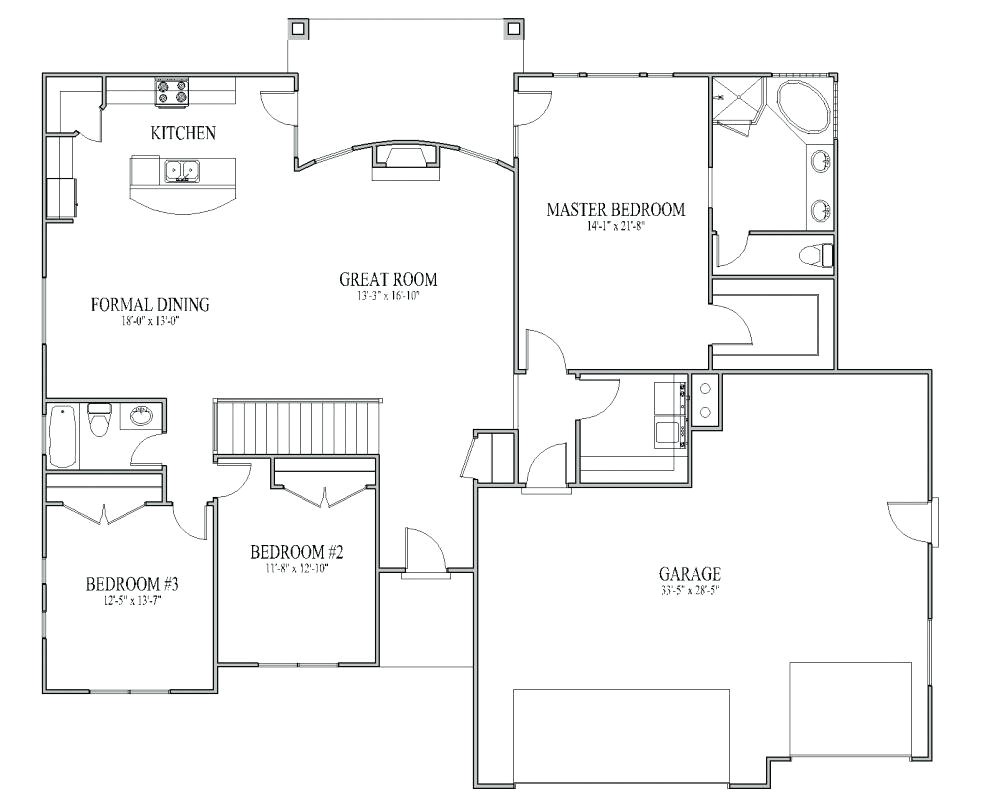 simple house floor plans with measurements