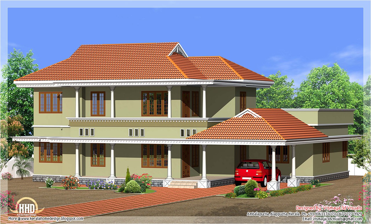 simple kerala style villa