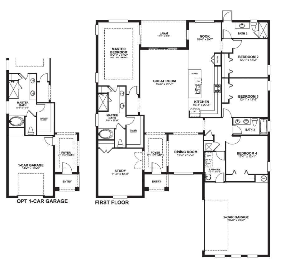home plans with 3 master suites