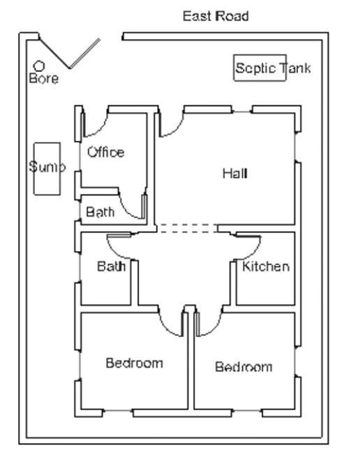 vastu house plan for an east facing plot 5