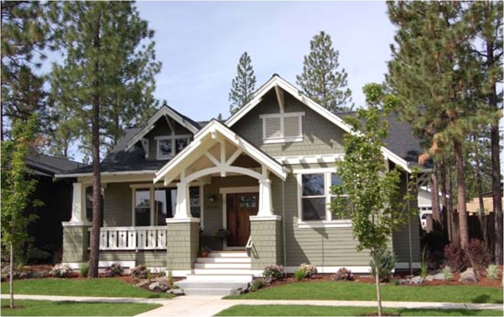 craftsman style single story house plans usually include wide front porch