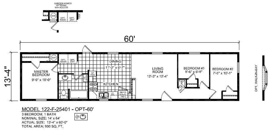 14x60 mobile home floor plans