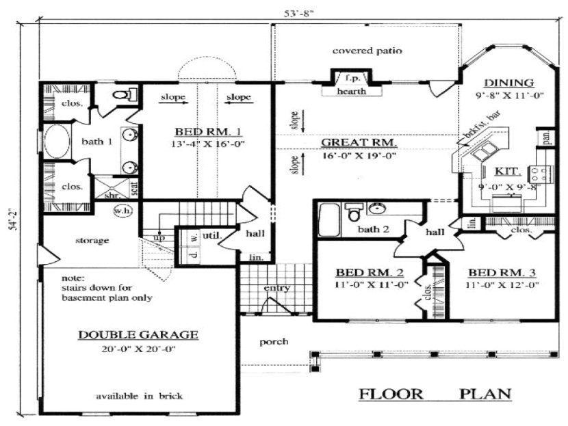 1500 sq ft duplex house plans
