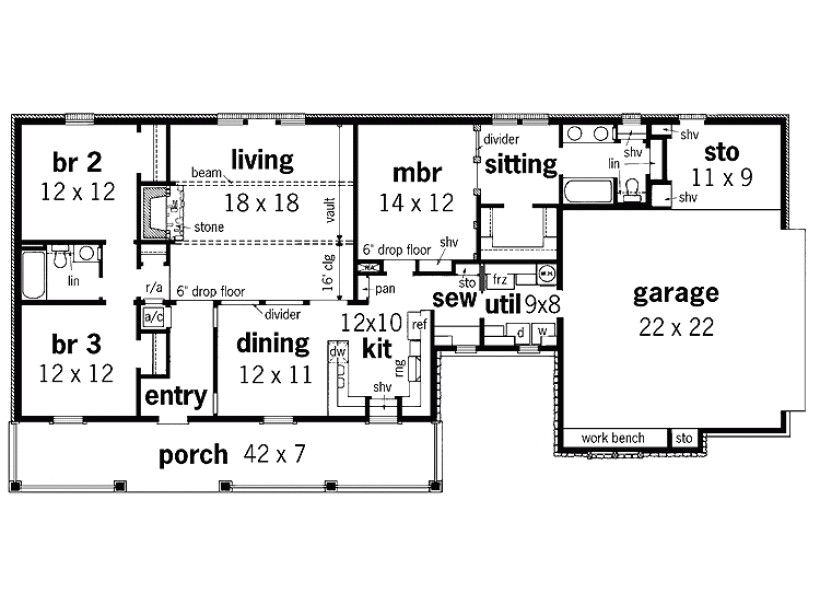 1600 square foot cottage plans
