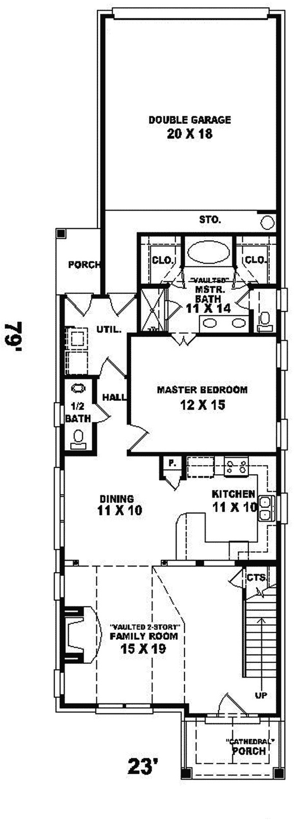 2 Family House Plans Narrow Lot Plougonver