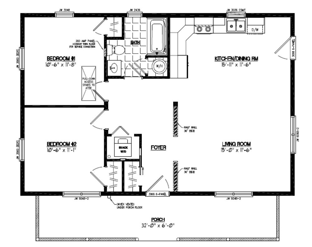 36x24 house plans