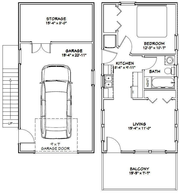 16x32 house plans ideal 16x32 tiny house pdf floor plan 647 sq ft model 9