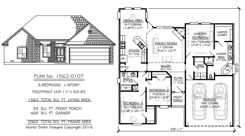 50 foot wide home plans