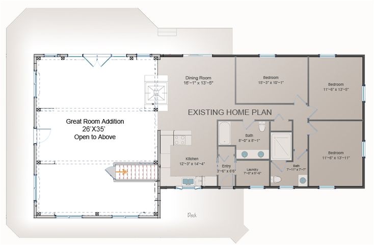 family room addition plans