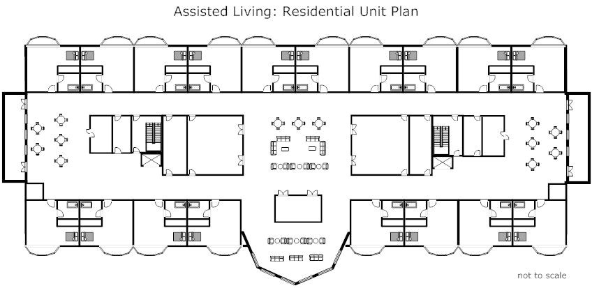 assisted living facility floor plans