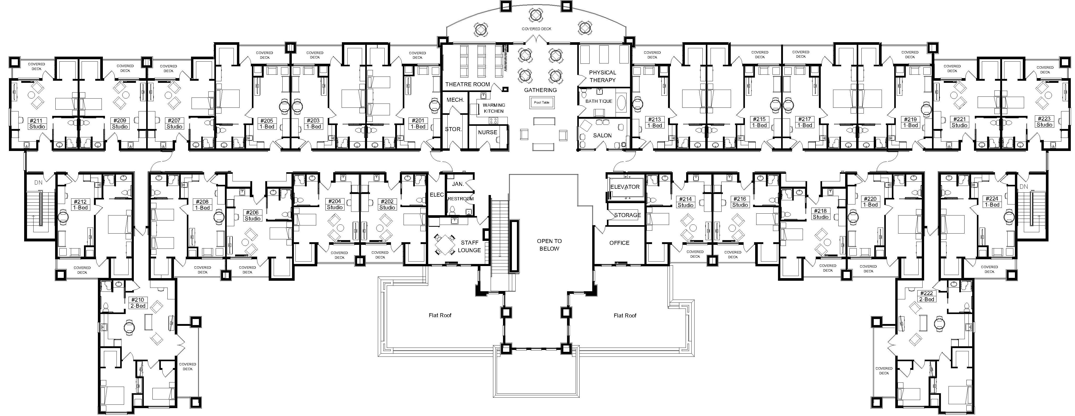 assisted living house plans