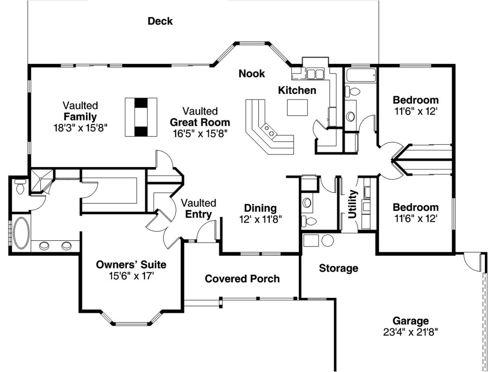 house plans ranch style with basement