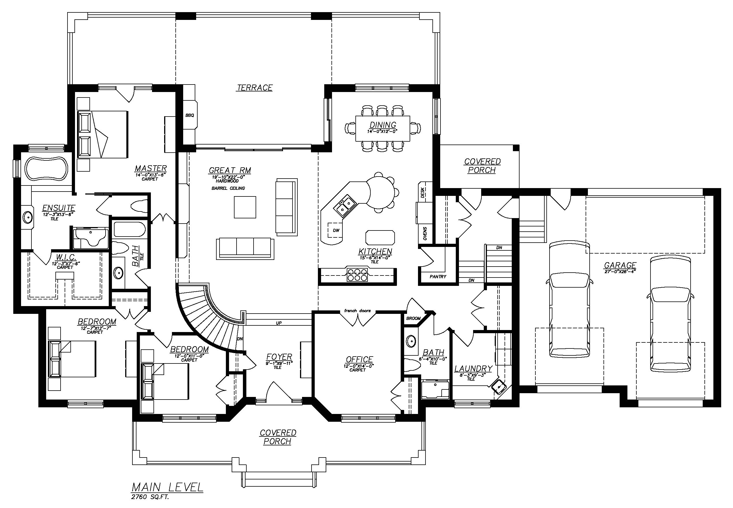 ranch style house plans with full basement
