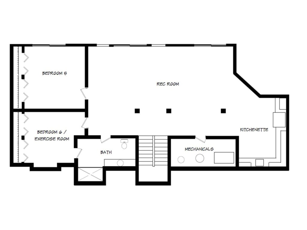 walkout basement floor plans