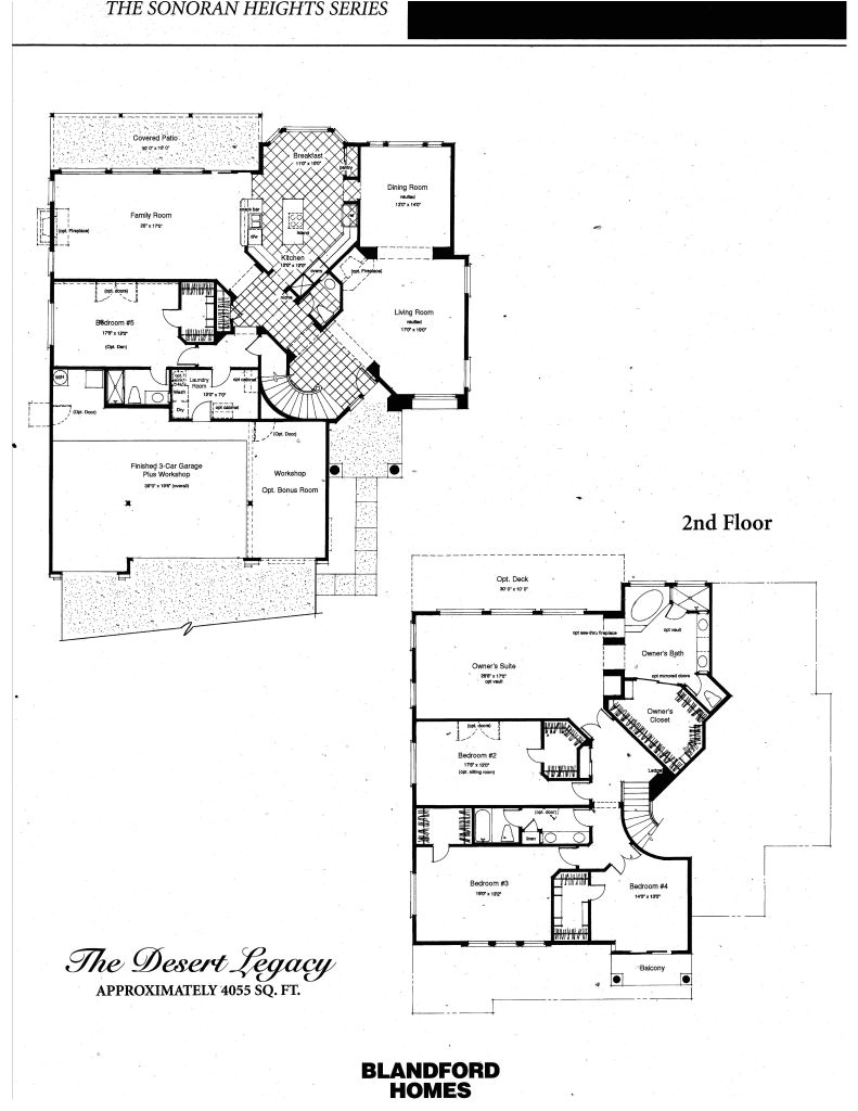 blandford homes floor plans