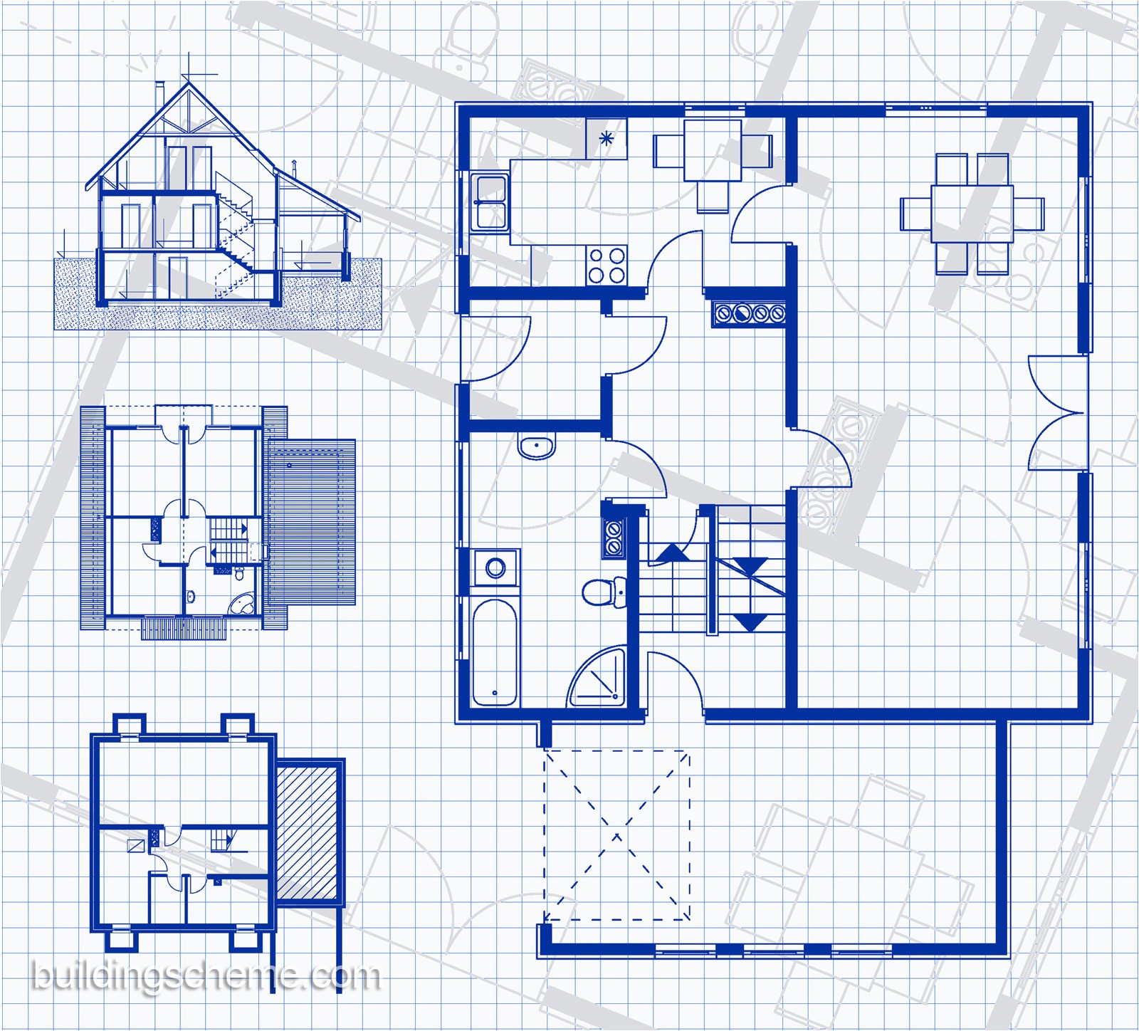 blueprint of building plans