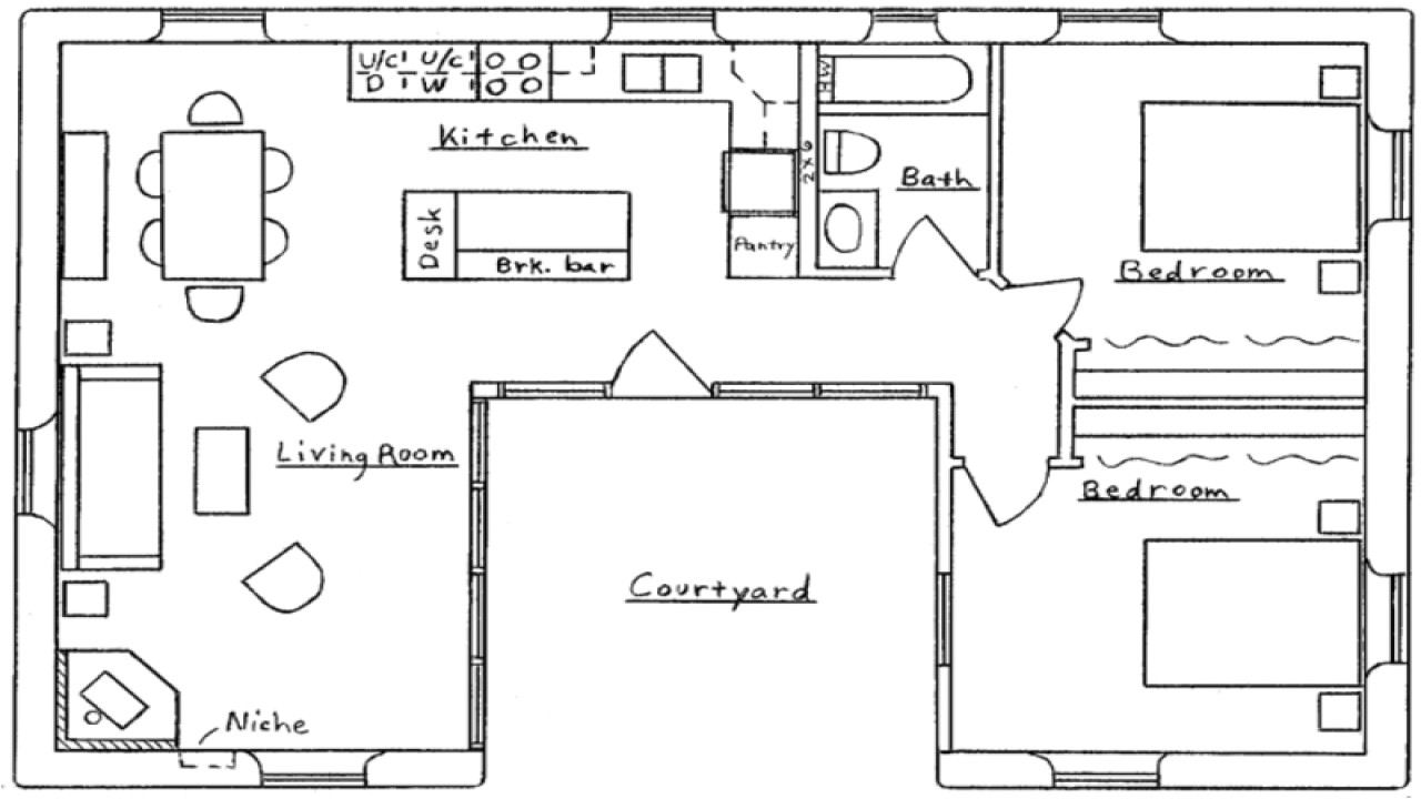 630ddaf7c7385da8 u shaped house floor plan small u shaped house plans