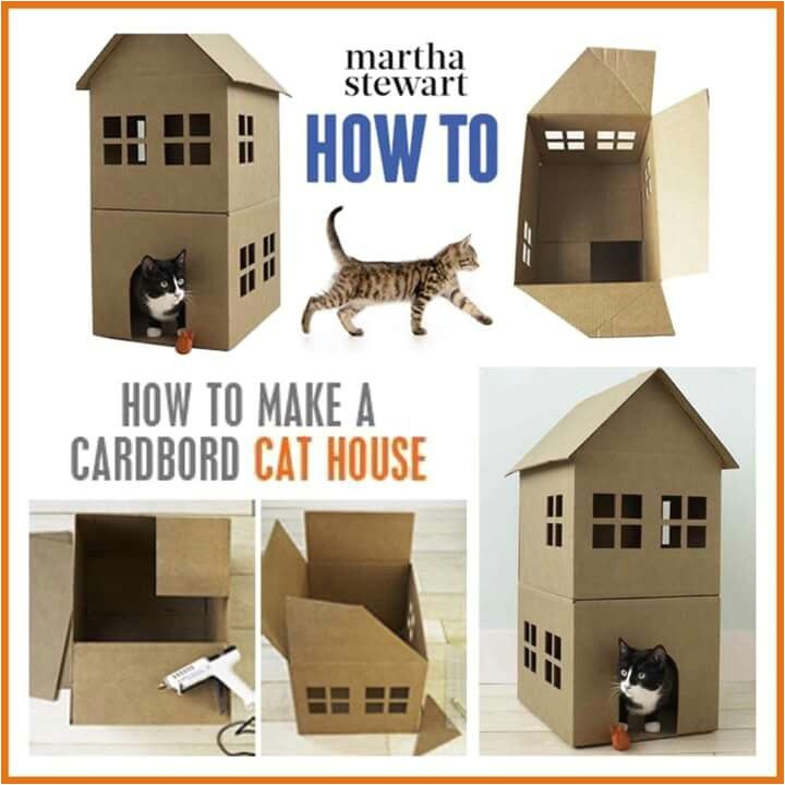cardboard cat house diy