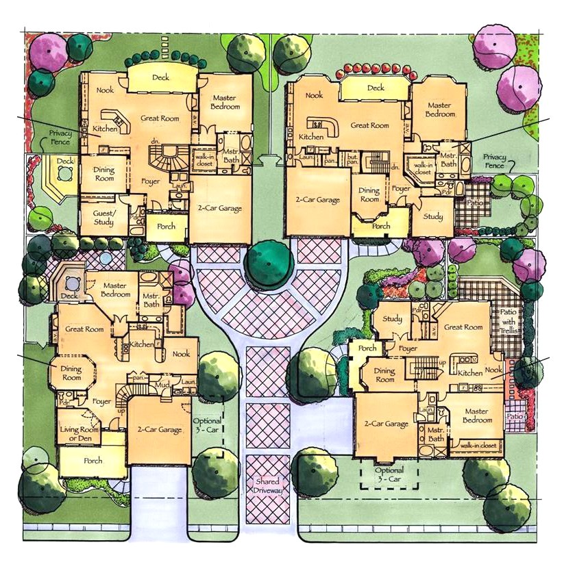 courtyard cluster homes