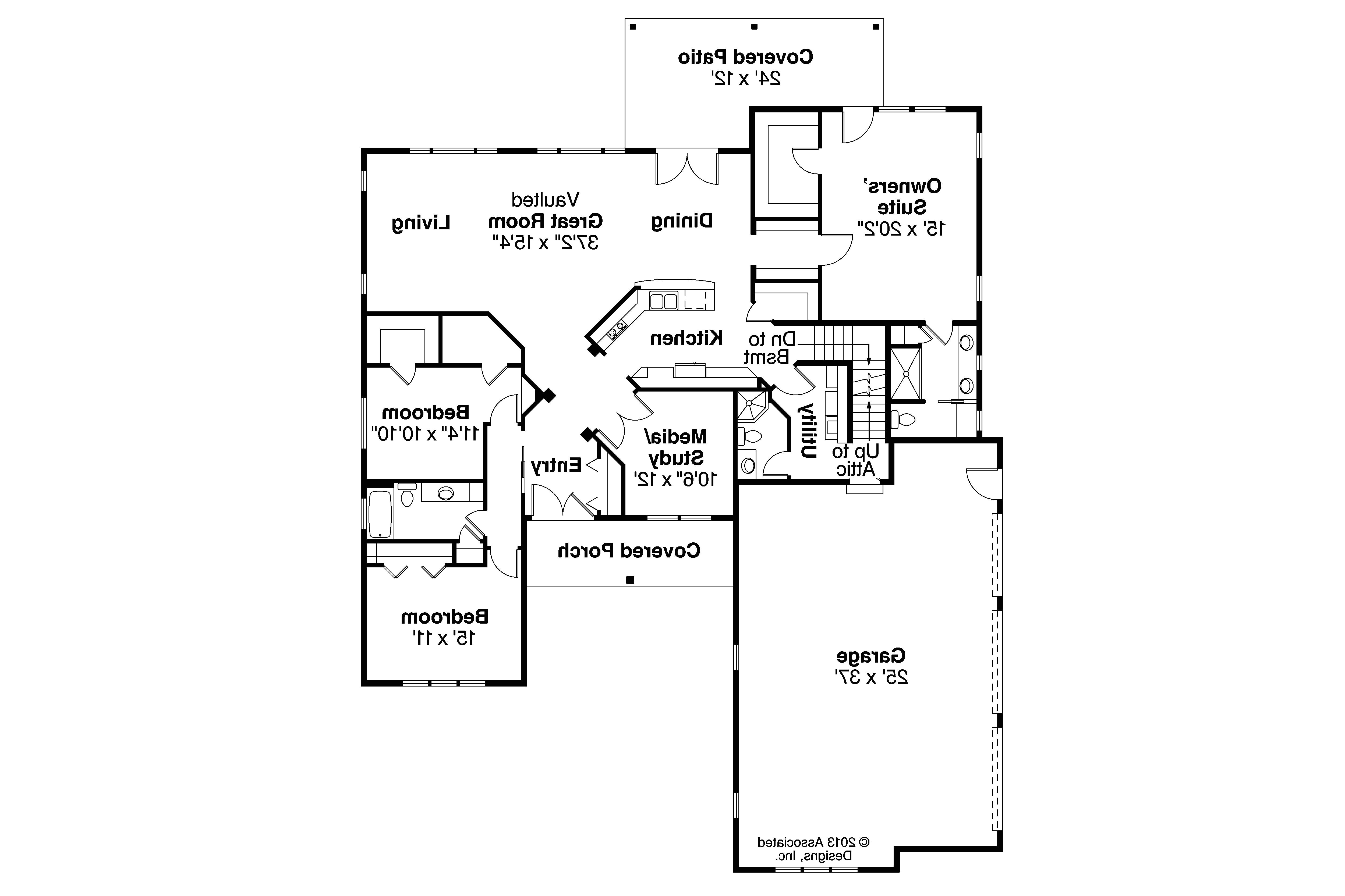 Corner Lot House Plans With Side Load Garage Plougonver