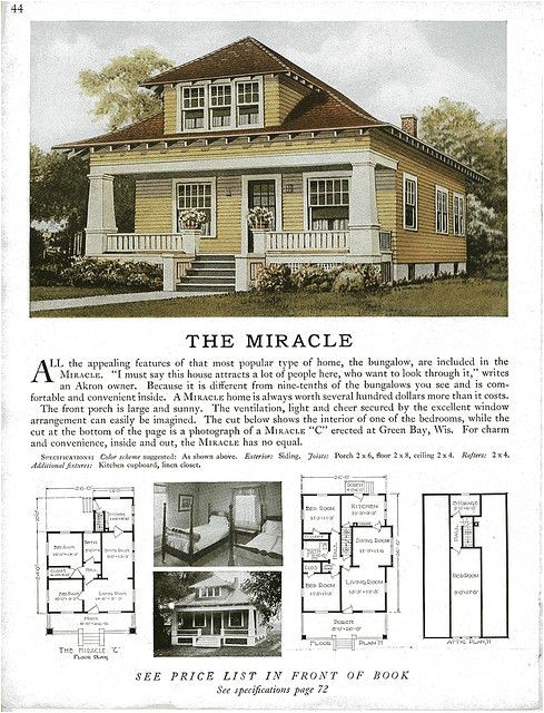 craftsman bungalow house plans 1930s