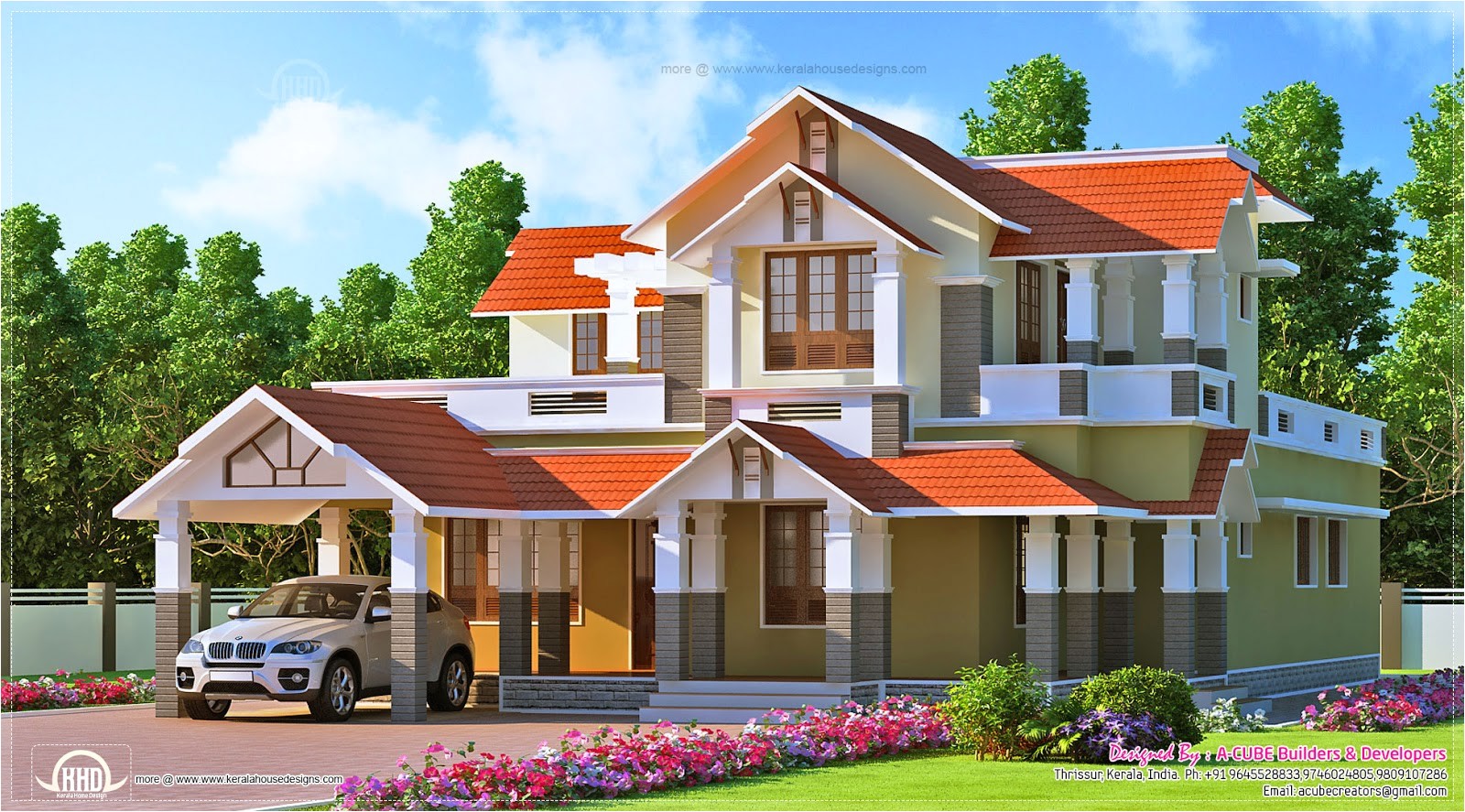 kerala style dream home design in 2900