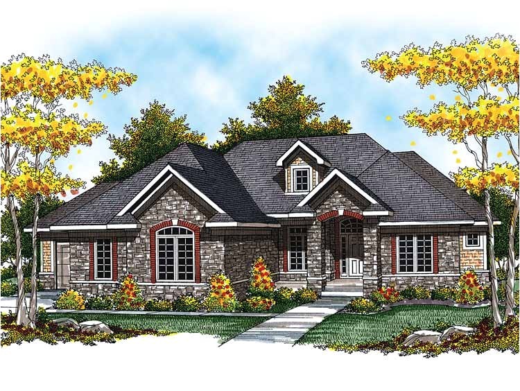 ranch house plan with 2764 square feet and 3 bedrooms from dream home source house plan code dhsw52267
