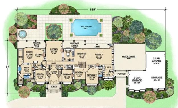 presidential estate house plan