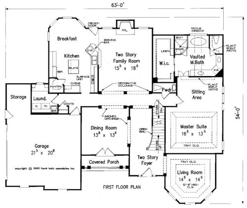 first floor master bedroom home plans