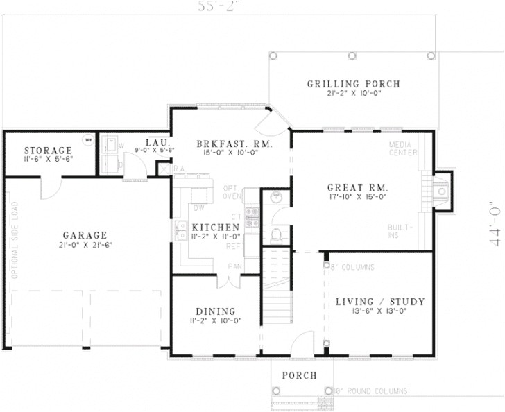 colonial home floor plans with pictures
