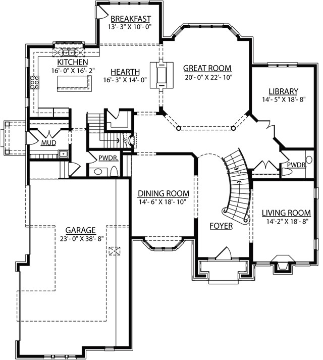 2 story great room floor plans