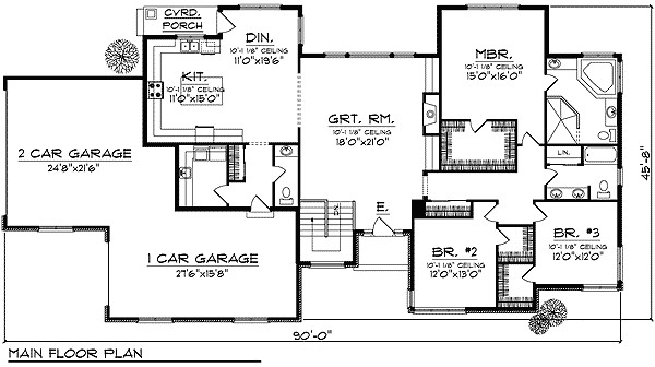 exceptional large ranch home plans 6 ranch house plans with large great room