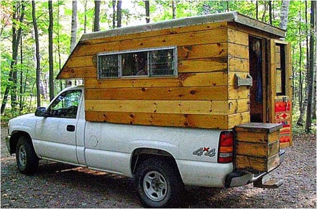 home made truck campers