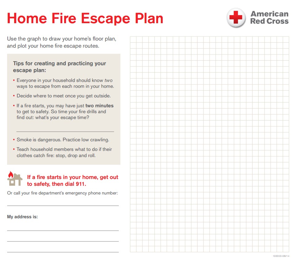 example fire escape plan home