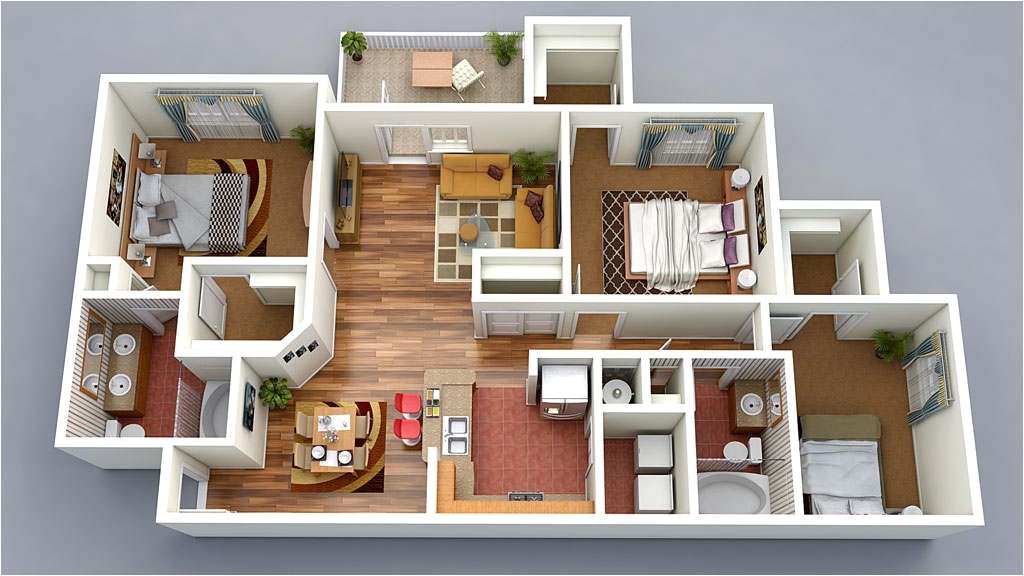 13 awesome 3d house plan ideas that