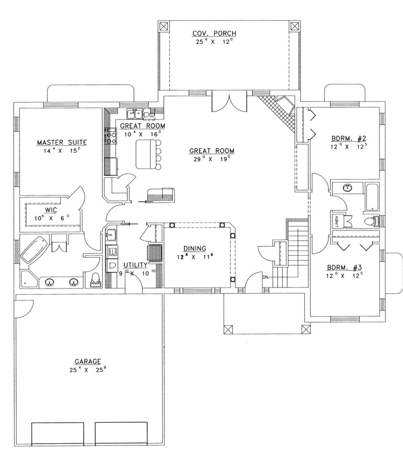 ranch house plans with open floor plan chanhassen ridge ranch home plan 088d 0139 house plans and more
