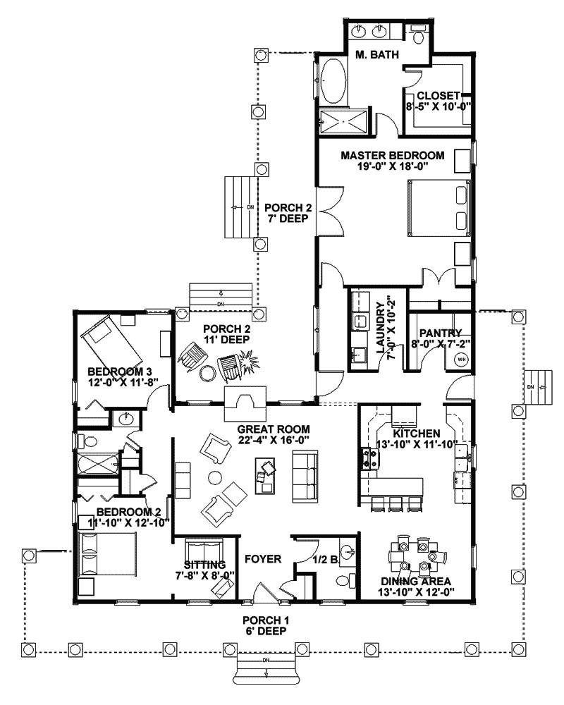 traditional house plan first floor 028d 0054 house plans and more