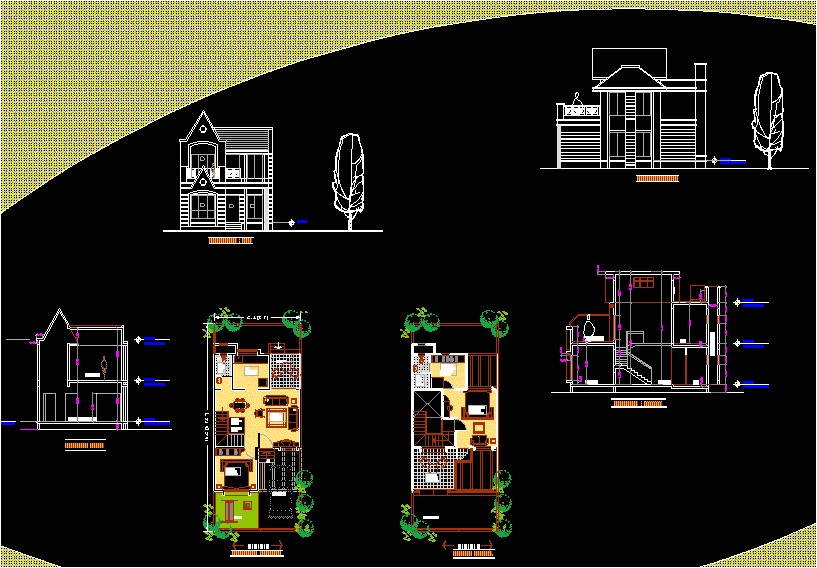 house floor plans for autocad dwg