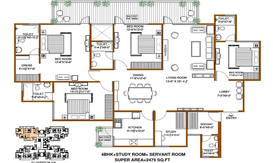 Четыре план. Plans of Single-storey Houses Chicago. Проекты Спальнь 4000×4000. The best planning for 4000 area.