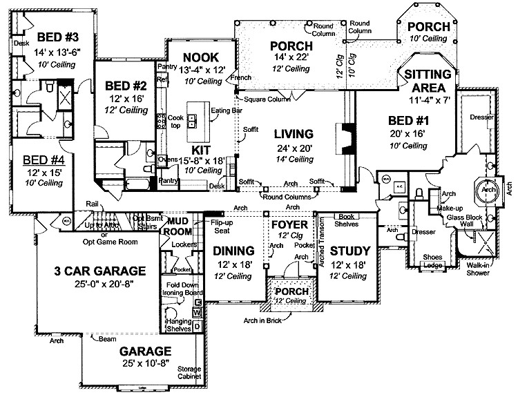 4000 square feet house plans