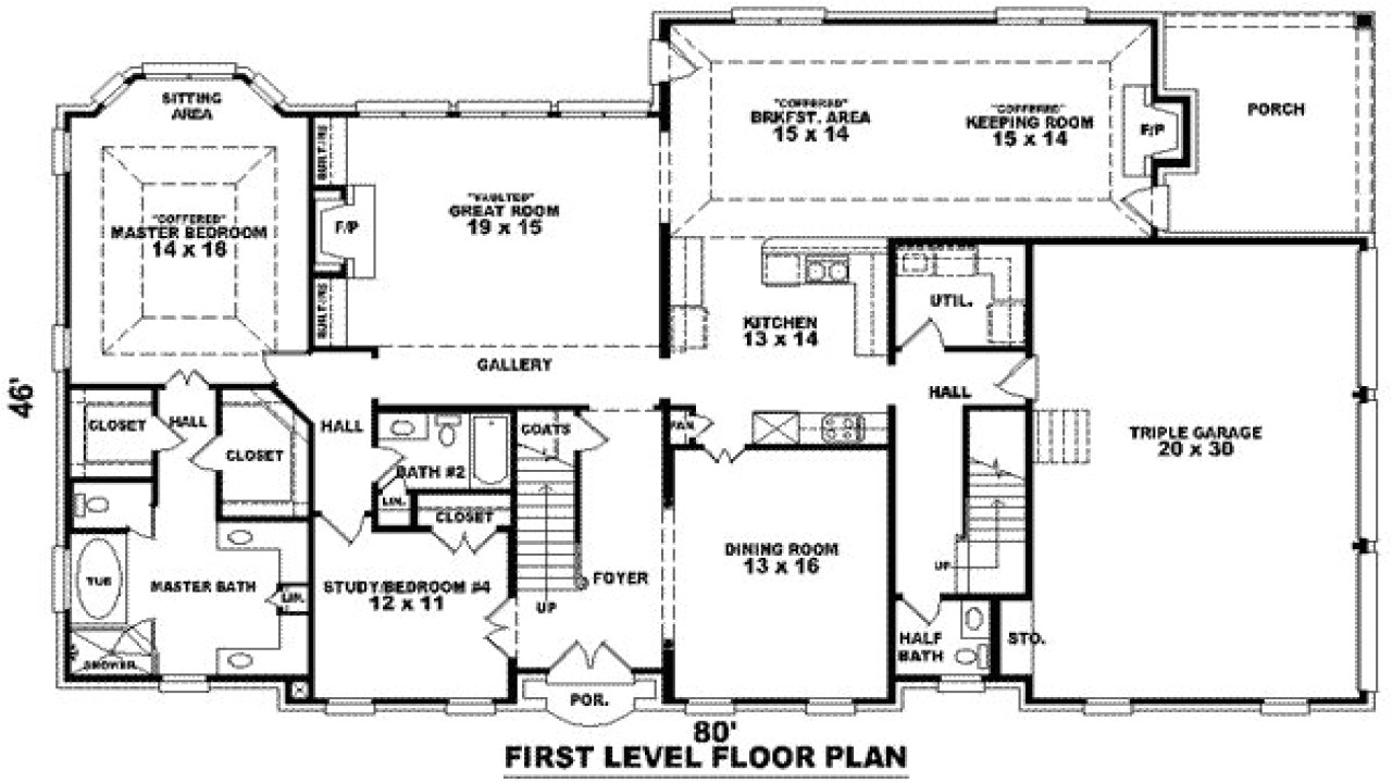 modern house plans 3000 to 3500 square feet