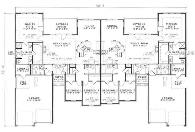 3 bedroom duplex floor plans with garage