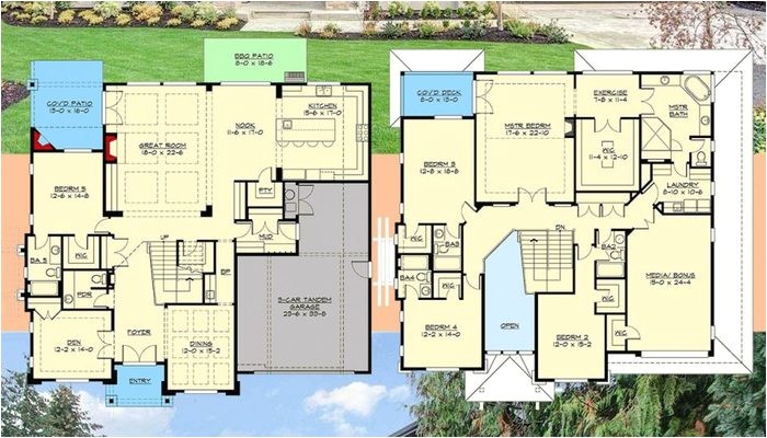 house plans with balcony on second floor