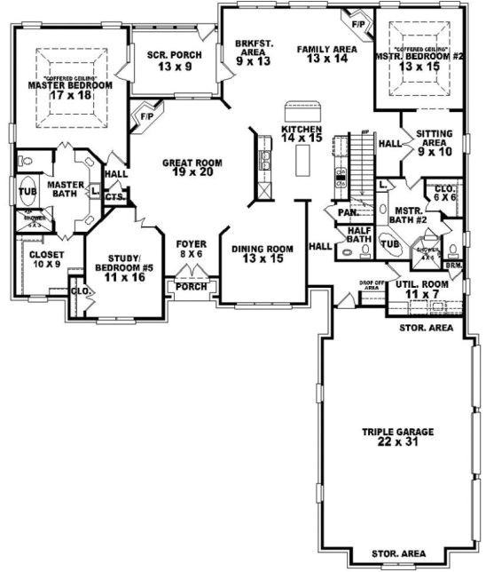 7 bedroom house plans