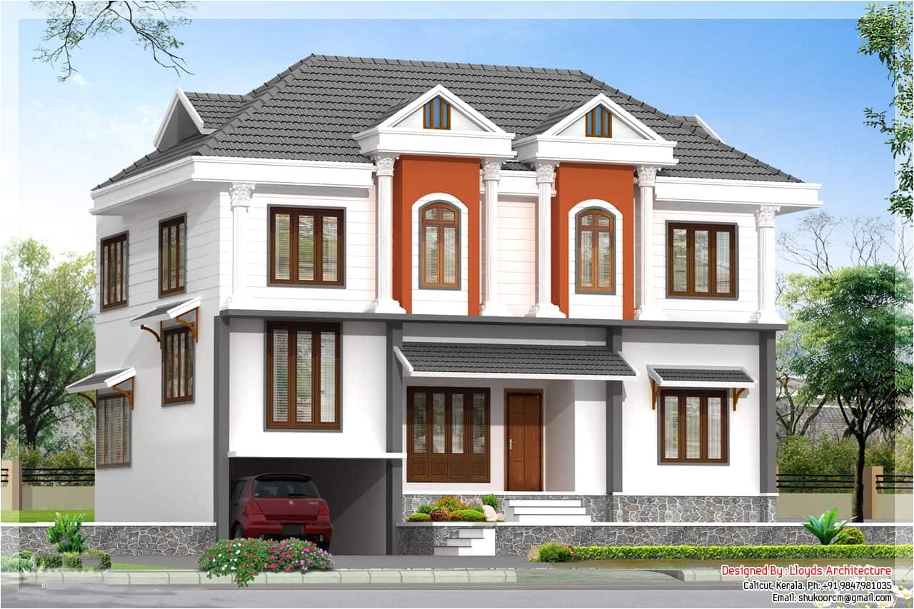 2172 kerala house with 3d view and plan