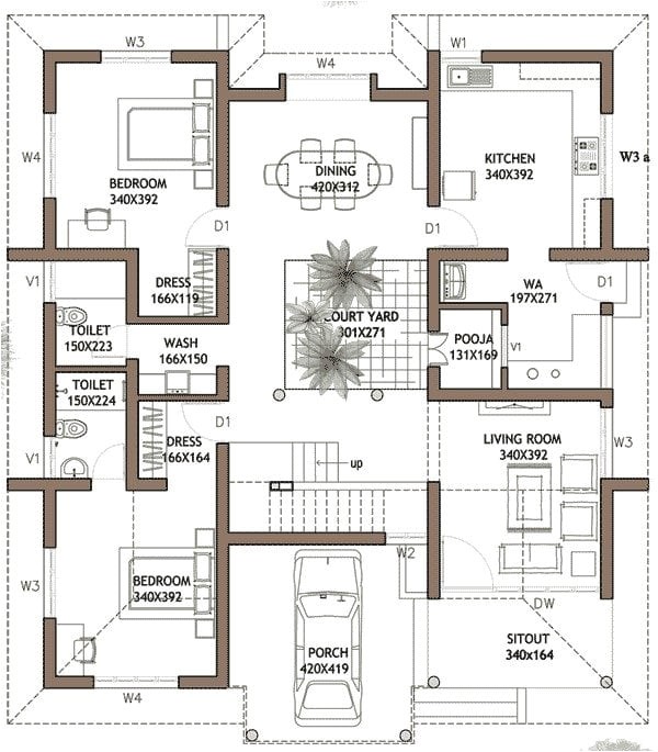 plan for 4 bedroom house in kerala unique 4 bedroom house plans in kerala double floor