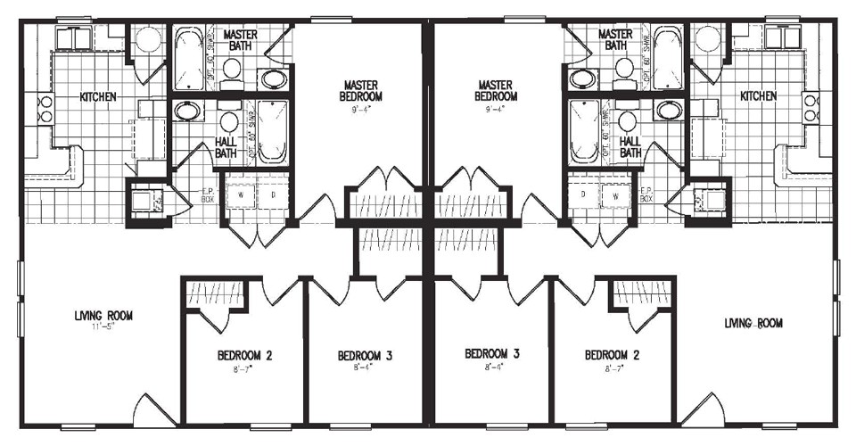duplex model 3060 floorplan