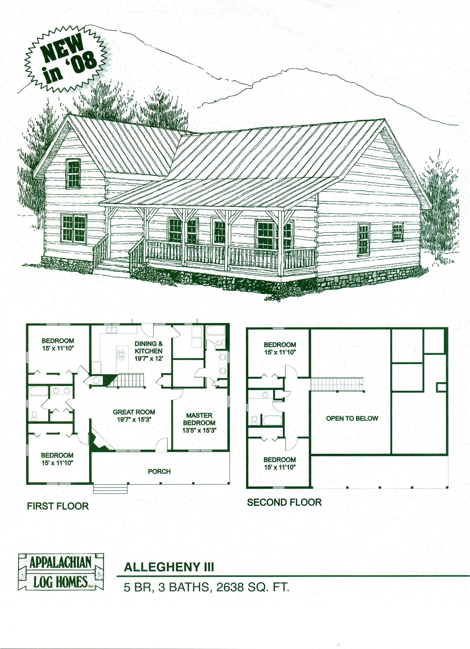 log cabin floor plan kits