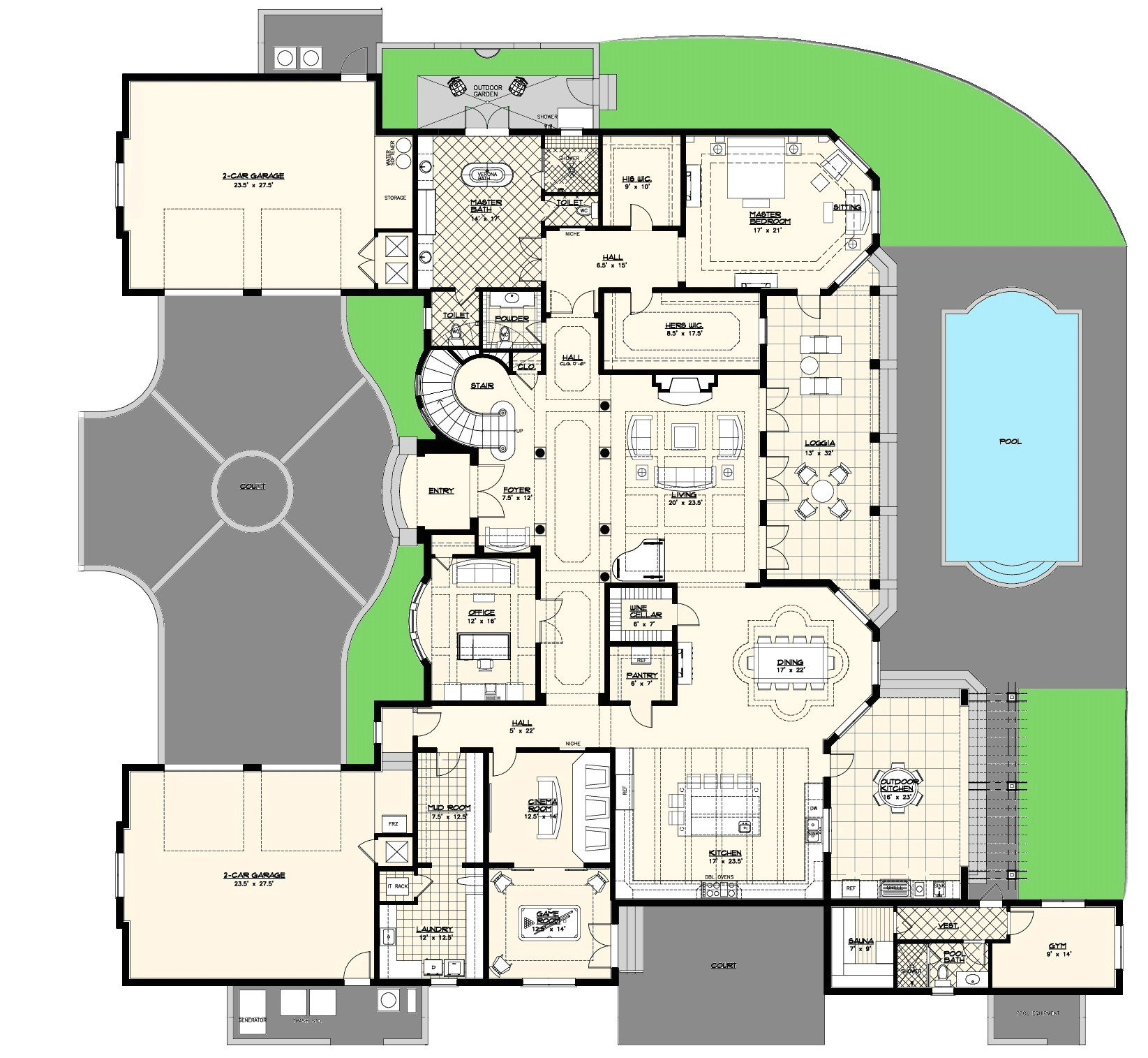 luxury villas floor plans