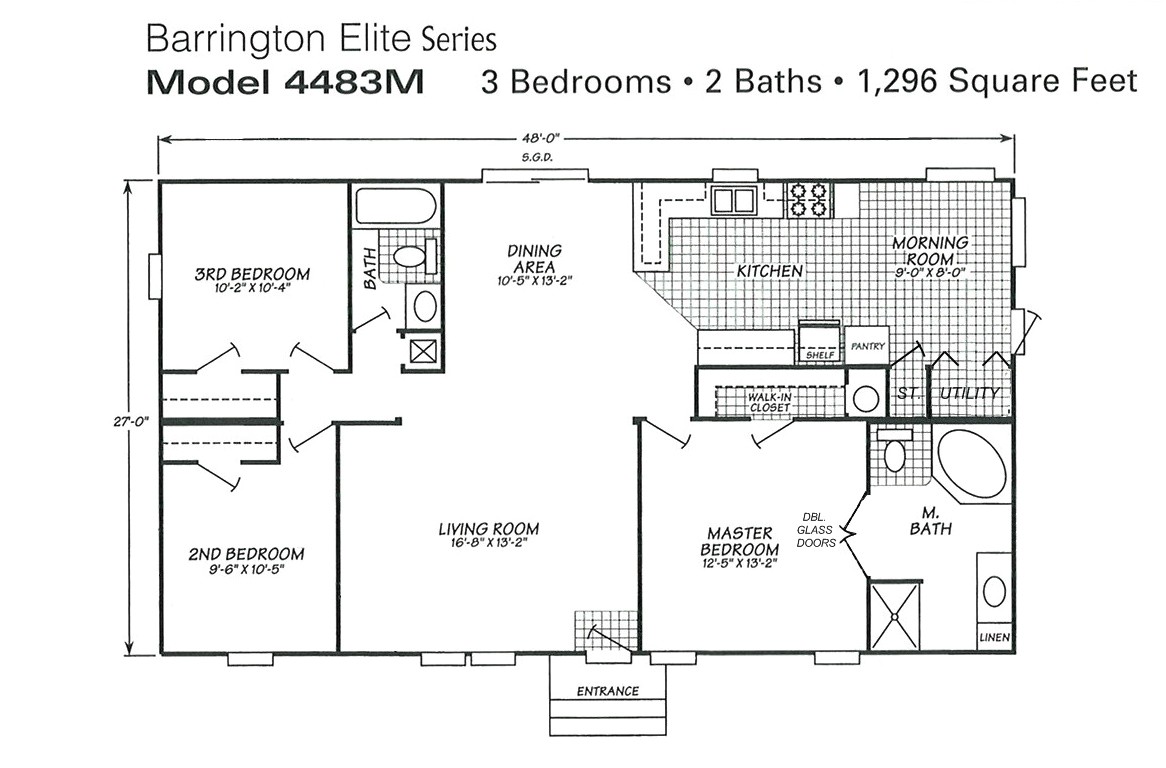 triple wide mobile home floor plans